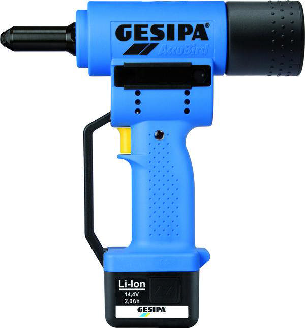 AccuBird mit Andrückauslösung im Koffer